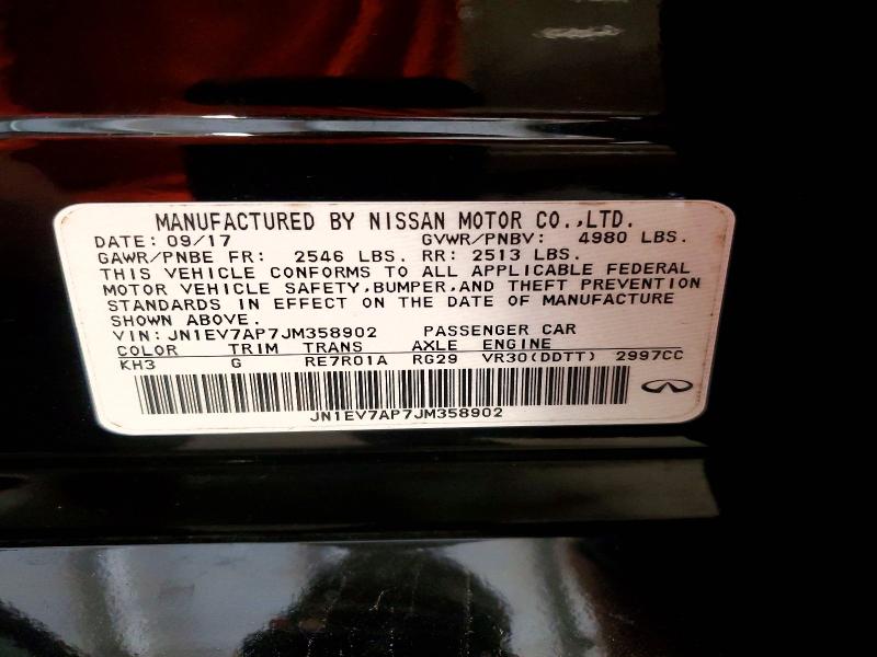 Продажа на аукционе авто 2018 Infiniti Q50, vin: JN1EV7AP7JM358902, номер лота: 58984706