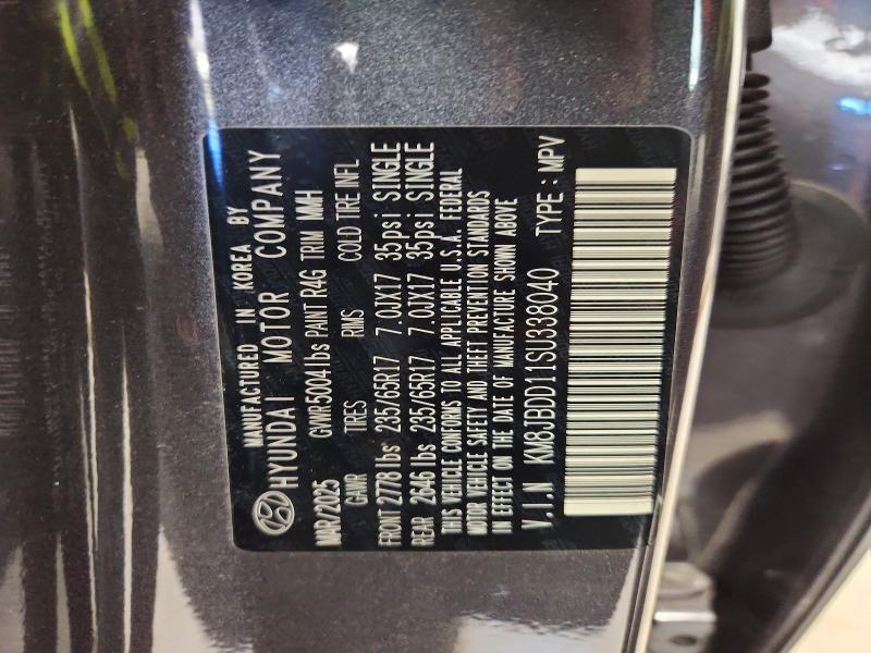 Продажа на аукционе авто 2025 Hyundai Tucson, vin: KM8JBDD11SU338040, номер лота: 57997516