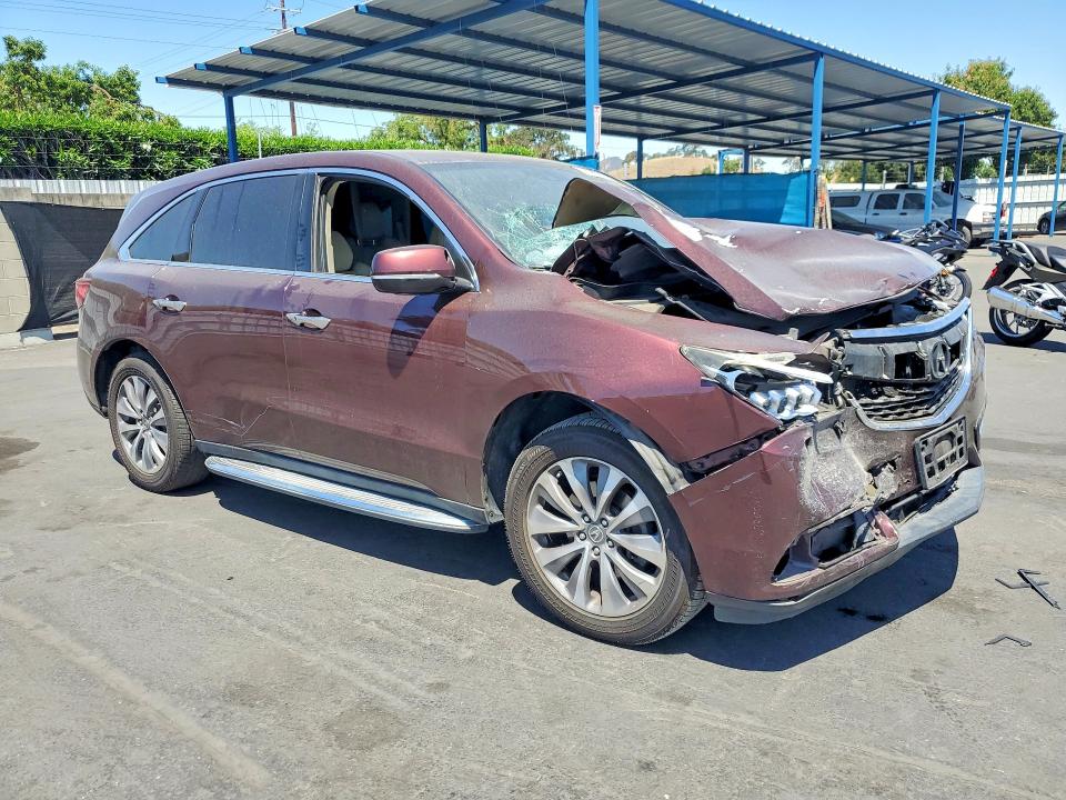 2015 Acura Mdx მანქანა იყიდება აუქციონზე, vin: 5FRYD4H46FB027671, აუქციონის ნომერი: 58088816