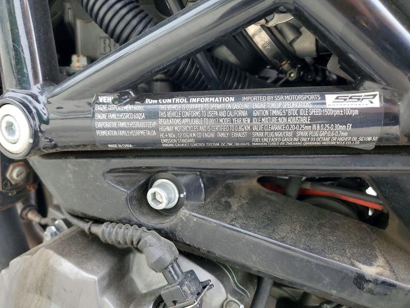 55854256 :رقم المزاد ، LBBPHJ013HB000901 vin ، 2017 Benelli Tnt600 مزاد بيع