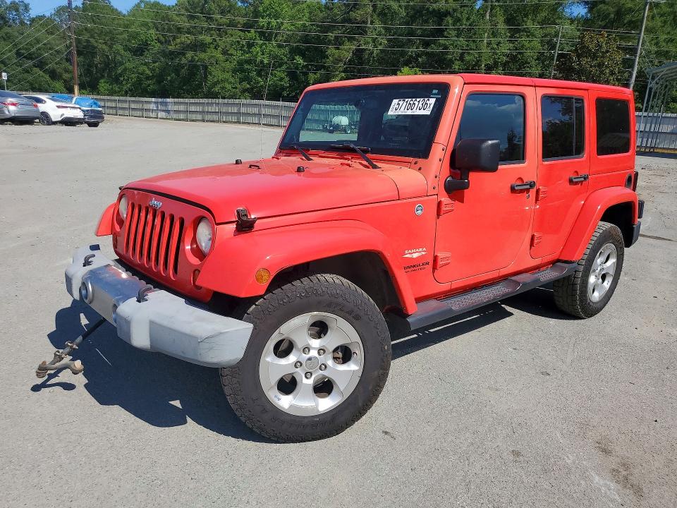 Auction sale of the 2013 Jeep Wrangler Unlimited, vin: 1C4BJWEG6DL667058, lot number: 57166136