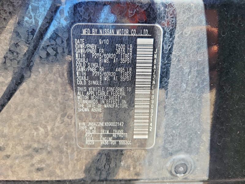 Продаж на аукціоні авто 2011 Infiniti Qx56, vin: JN8AZ2NEXB9002142, номер лоту: 57304306