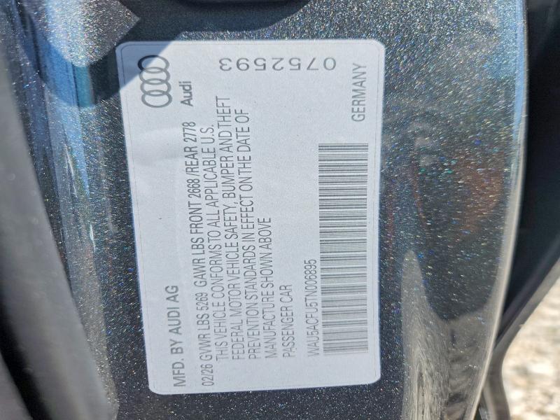 Aukcja sprzedaży 2026 Audi A5, vin: WAU5ACFU5TN006895, numer aukcji: 55792806