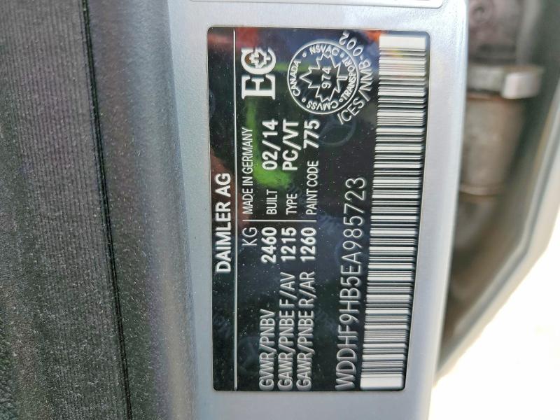 Продажа на аукционе авто 2014 Mercedes-benz E, vin: WDDHF9HB5EA985723, номер лота: 54908916