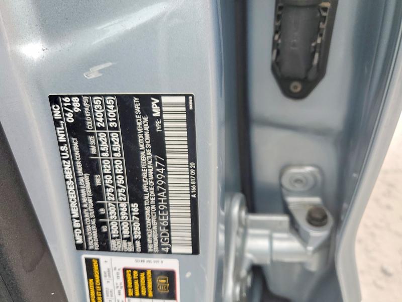 Aukcja sprzedaży 2017 Mercedes-benz Gls, vin: 4JGDF6EE9HA799477, numer aukcji: 55606696