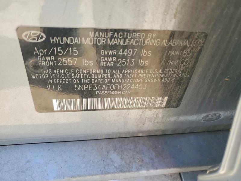 Продажа на аукционе авто 2015 Hyundai Sonata, vin: 5NPE34AF0FH224453, номер лота: 56836826