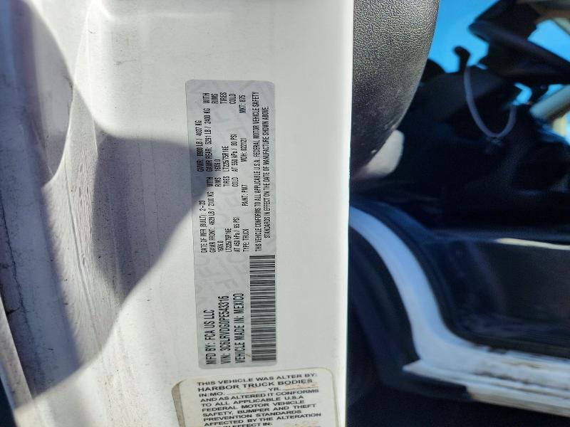 57415766 :رقم المزاد ، 3C6LRVDG0PE543316 vin ، 2023 Ram Promaster 2500 مزاد بيع