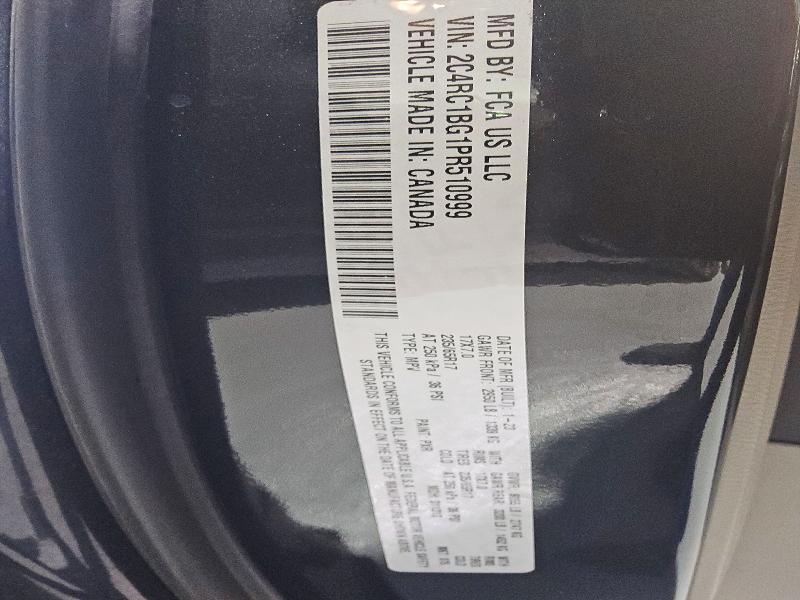2023 Chrysler Pacifica მანქანა იყიდება აუქციონზე, vin: 2C4RC1BG1PR510999, აუქციონის ნომერი: 56550496