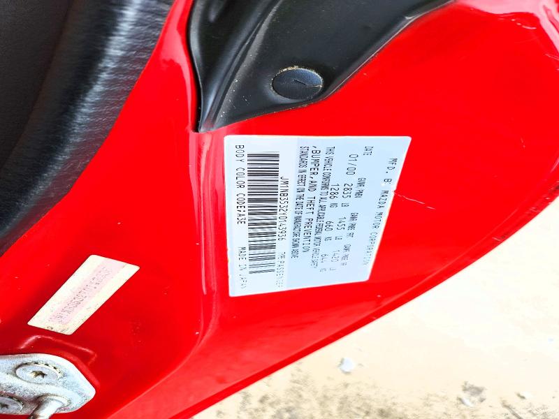 Продажа на аукционе авто 2000 Mazda Mx-5 Miata, vin: JM1NB3532Y0143936, номер лота: 54550096