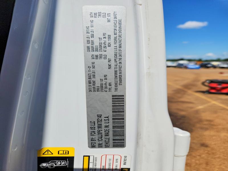 2021 Jeep Wrangler Unlimited მანქანა იყიდება აუქციონზე, vin: 1C4JJXP61MW782140, აუქციონის ნომერი: 55555146