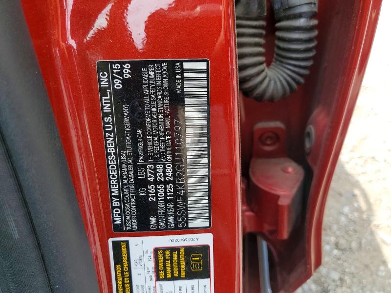 Продаж на аукціоні авто 2016 Mercedes-benz C, vin: 55SWF4KB2GU110797, номер лоту: 57531296