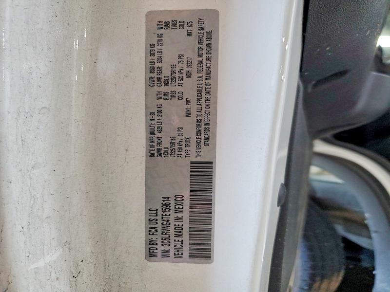 Aukcja sprzedaży 2026 Ram Promaster 1500, vin: 3C6LRVNG4TE159614, numer aukcji: 55903326