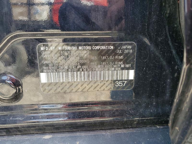 2018 Mitsubishi Outlander Sport მანქანა იყიდება აუქციონზე, vin: JA4AP3AU5JU024253, აუქციონის ნომერი: 56059276