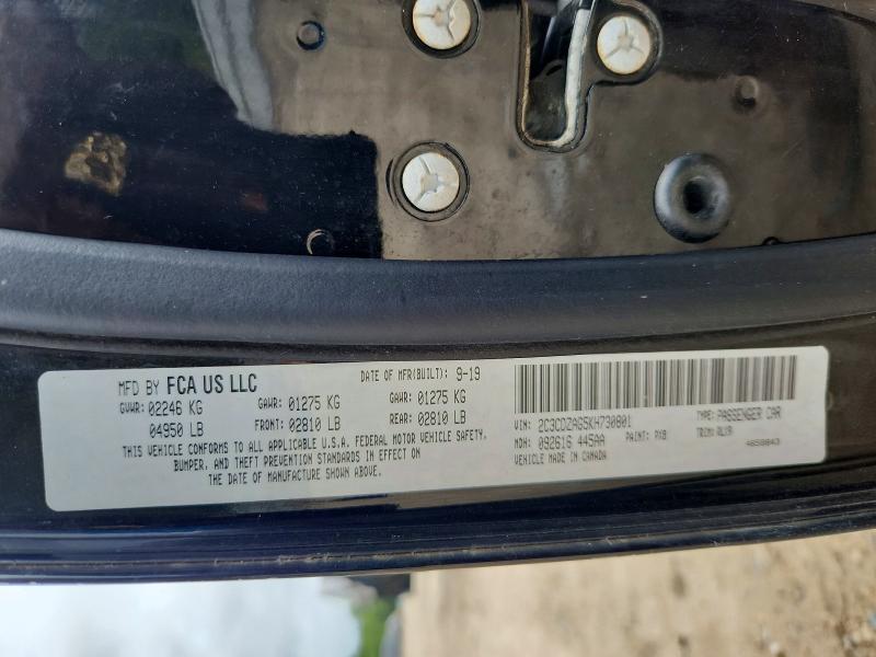 Aukcja sprzedaży 2019 Dodge Challenger, vin: 2C3CDZAG5KH730801, numer aukcji: 57240026