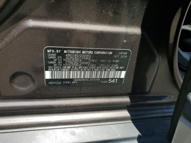 Продажа на аукционе авто 2020 Mitsubishi Outlander, vin: JA4AD2A34LZ014345, номер лота: 55903526