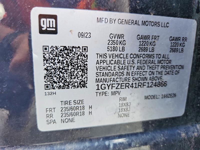 Aukcja sprzedaży 2024 Cadillac Xt4, vin: 1GYFZER41RF124866, numer aukcji: 57262346