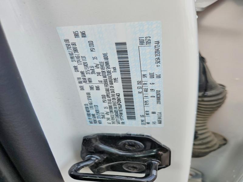 Продажа на аукционе авто 2018 Ford F150, vin: 1FTFW1E16JFD96143, номер лота: 58593876