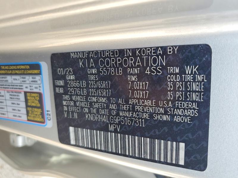 58656226 :رقم المزاد ، KNDRH4LG9P5167311 vin ، 2023 Kia Sorento مزاد بيع