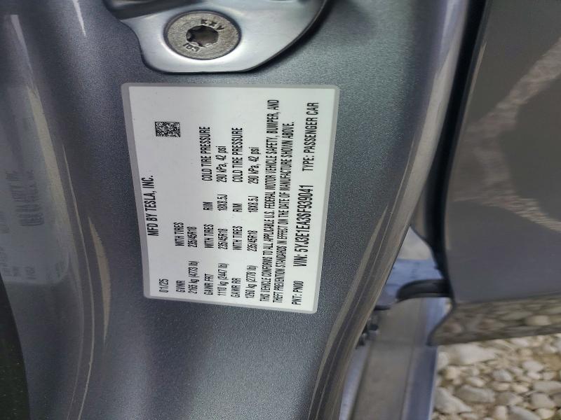 Auction sale of the 2025 Tesla Model 3, vin: 5YJ3E1EA3SF939041, lot number: 57528536