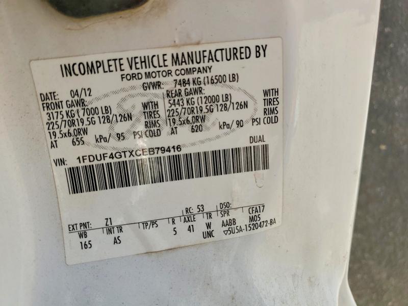 Продаж на аукціоні авто 2012 Ford F450, vin: 1FDUF4GTXCEB79416, номер лоту: 55635746