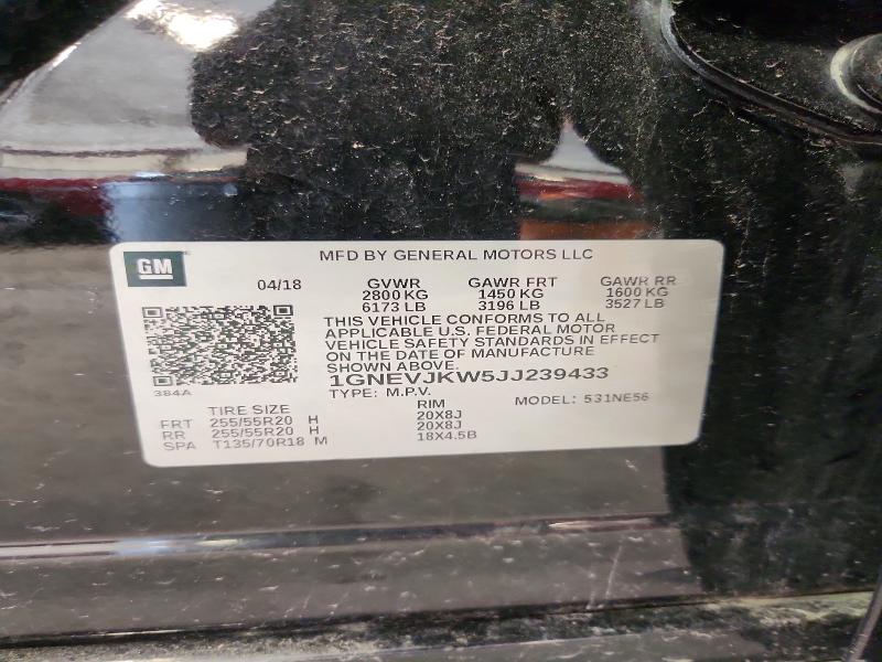 Продажа на аукционе авто 2018 Chevrolet Traverse, vin: 1GNEVJKW5JJ239433, номер лота: 54504036