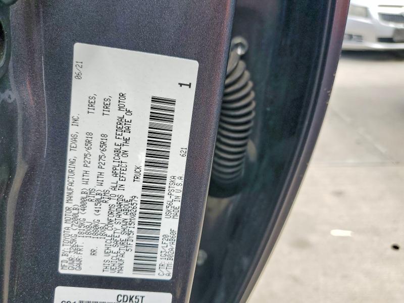 Aukcja sprzedaży 2021 Toyota Tundra, vin: 5TFDY5F15MX026579, numer aukcji: 56708876