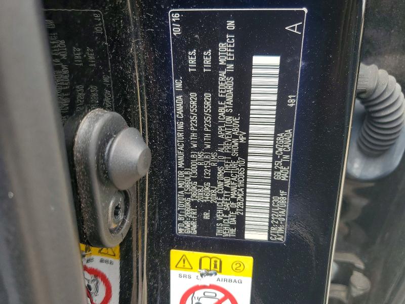 57502506 :رقم المزاد ، 2T2BZMCA1HC065107 vin ، 2017 Lexus Rx 350 مزاد بيع