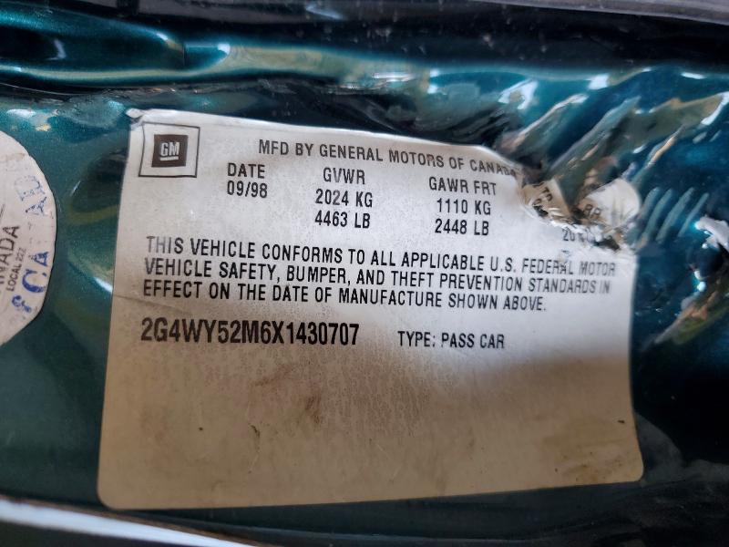 Продажа на аукционе авто 1999 Buick Century, vin: 2G4WY52M6X1430707, номер лота: 58267136