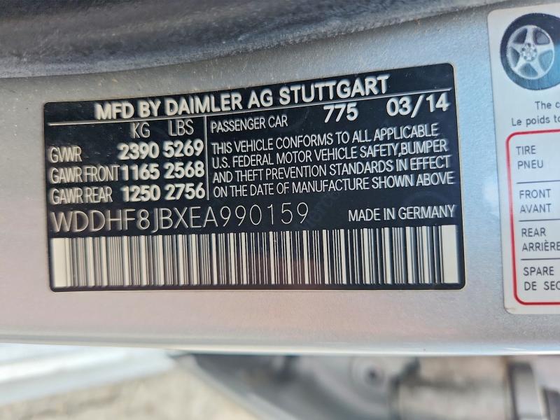 Aukcja sprzedaży 2014 Mercedes-benz E, vin: WDDHF8JBXEA990159, numer aukcji: 55638936