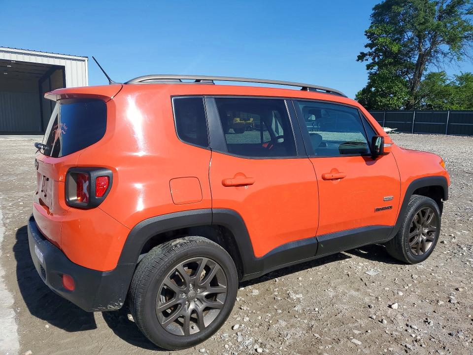 2016 Jeep Renegade მანქანა იყიდება აუქციონზე, vin: ZACCJBBT7GPD81783, აუქციონის ნომერი: 57722736