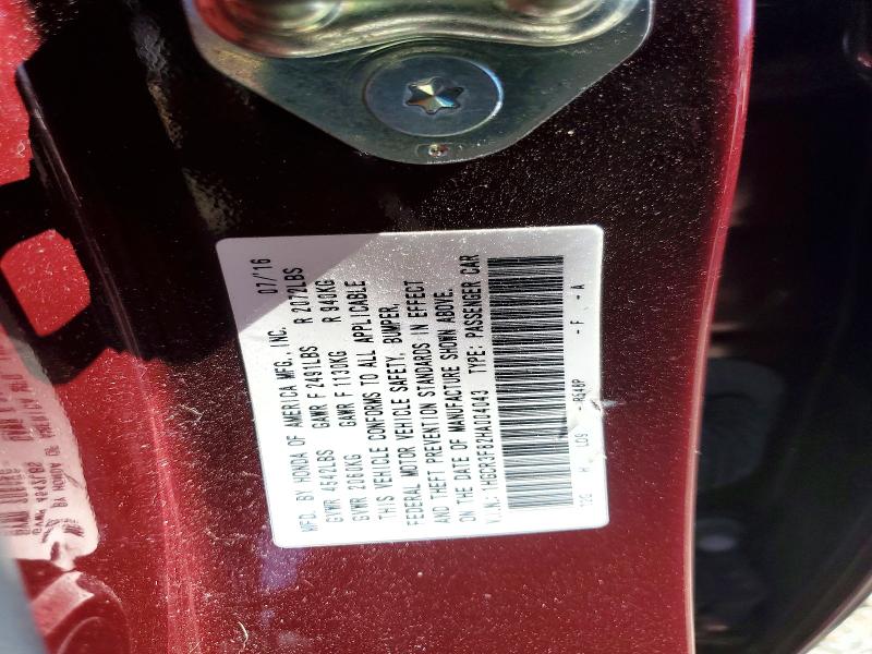 Auction sale of the 2017 Honda Accord, vin: 1HGCR3F82HA004043, lot number: 58607676