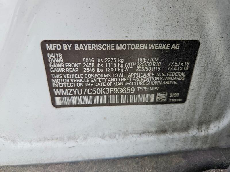 Продажа на аукционе авто 2019 Mini Cooper, vin: WMZYU7C50K3F93659, номер лота: 56835296