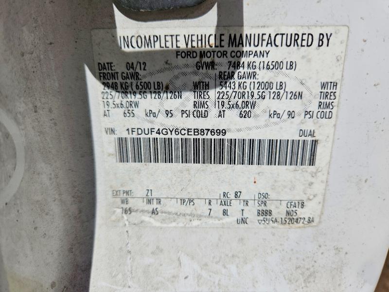Продаж на аукціоні авто 2012 Ford F450, vin: 1FDUF4GY6CEB87699, номер лоту: 56017566