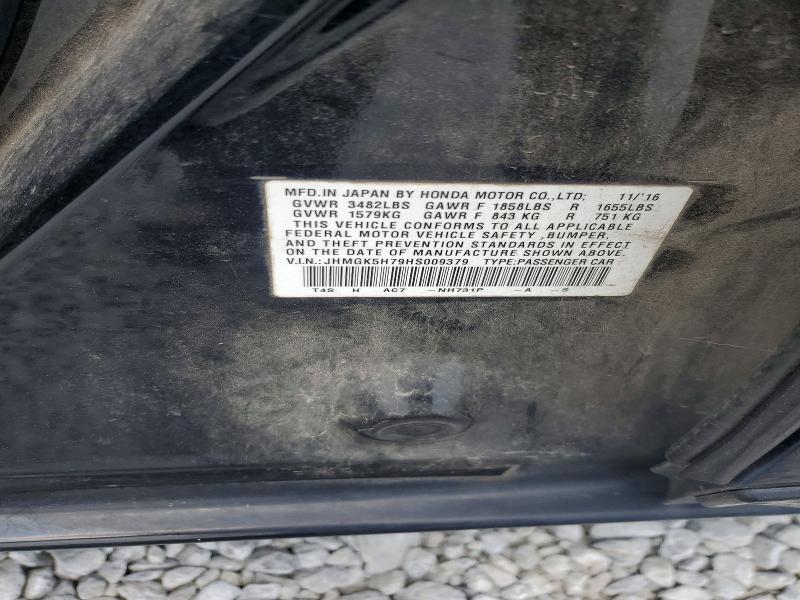 Aukcja sprzedaży 2017 Honda Fit, vin: JHMGK5H79HS009379, numer aukcji: 57926866