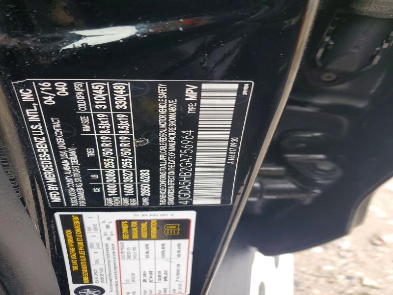 Продажа на аукционе авто 2016 Mercedes-benz Gle, vin: 4JGDA5HB2GA756964, номер лота: 57664016