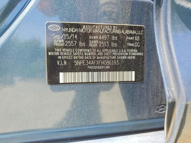 2015 Hyundai Sonata მანქანა იყიდება აუქციონზე, vin: 5NPE34AFXFH086193, აუქციონის ნომერი: 56032116