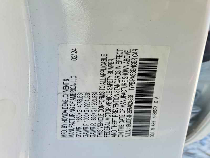 Aukcja sprzedaży 2024 Acura Integra, vin: 19UDE4H35RA024358, numer aukcji: 55990056