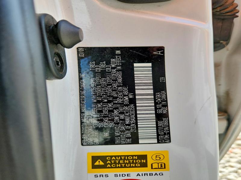 2010 Lexus Rx მანქანა იყიდება აუქციონზე, vin: 2T2ZK1BAXAC003584, აუქციონის ნომერი: 55635456