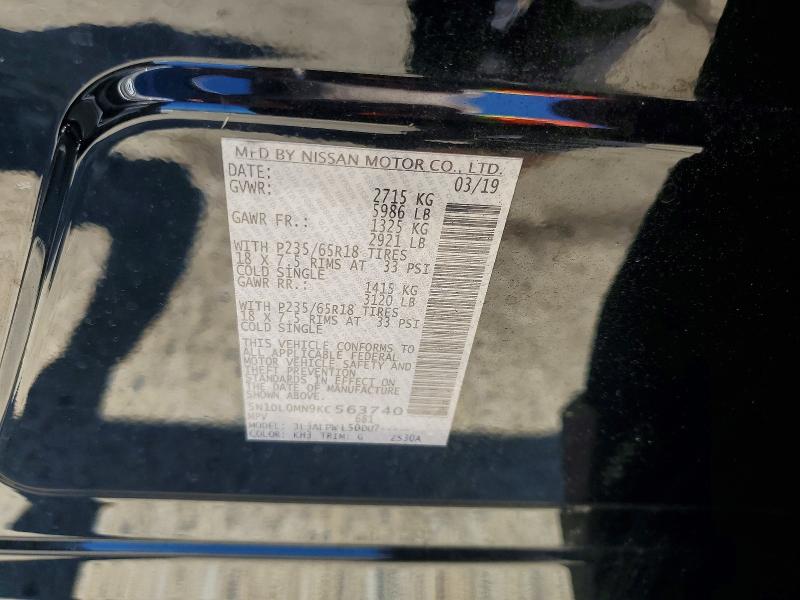 2019 Infiniti Qx60 მანქანა იყიდება აუქციონზე, vin: 5N1DL0MN9KC563740, აუქციონის ნომერი: 55754846