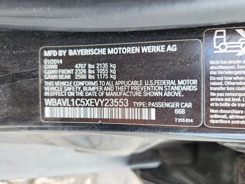 Aukcja sprzedaży 2014 Bmw X1, vin: WBAVL1C5XEVY23553, numer aukcji: 57691266