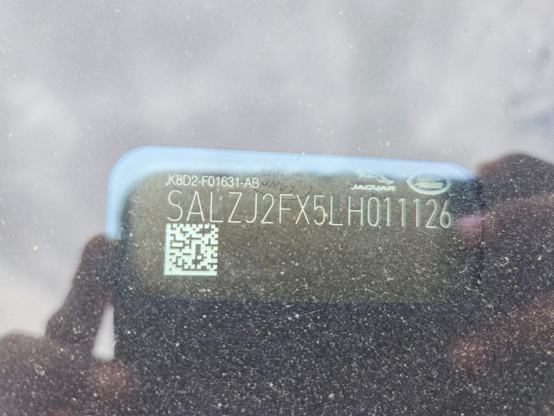 Продажа на аукционе авто 2020 Land Rover Range Rover Evoque, vin: SALZJ2FX5LH011126, номер лота: 58926166