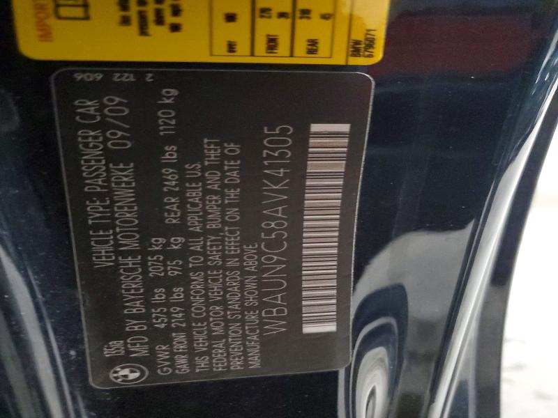 2010 Bmw 135 მანქანა იყიდება აუქციონზე, vin: WBAUN9C58AVK41305, აუქციონის ნომერი: 56506596
