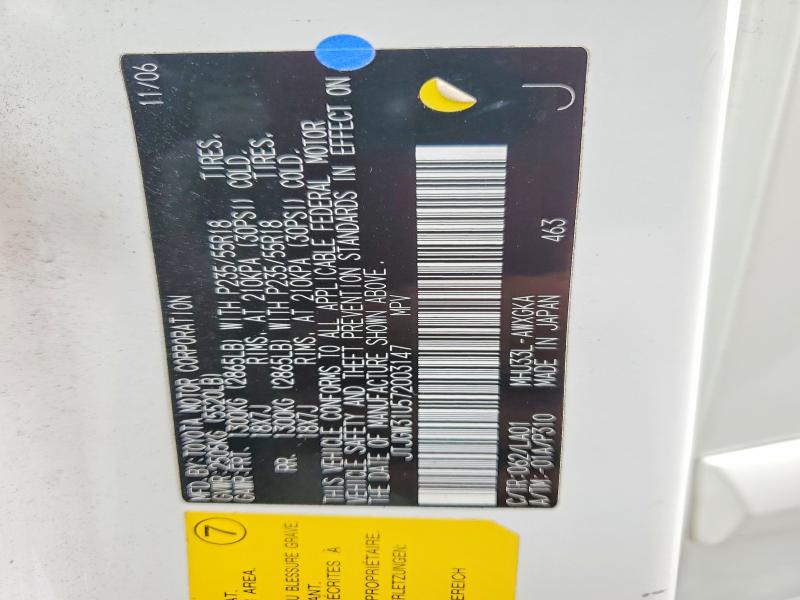 Aukcja sprzedaży 2007 Lexus Rx, vin: JTJGW31U572003147, numer aukcji: 58146306