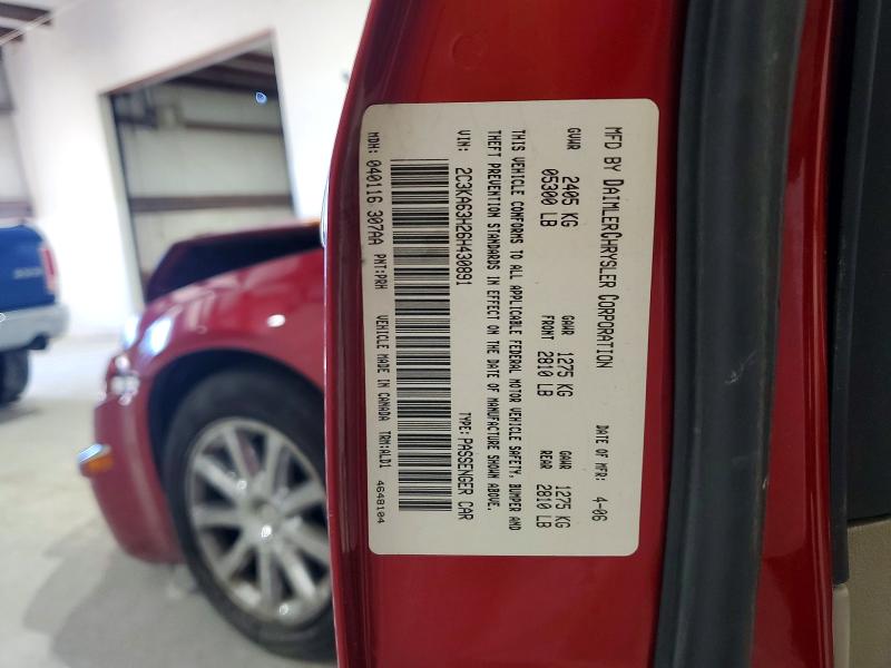 Продаж на аукціоні авто 2006 Chrysler 300c, vin: 2C3KA63H26H430891, номер лоту: 55629236