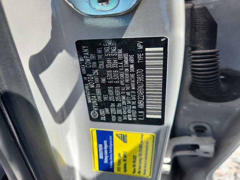Aukcja sprzedaży 2022 Hyundai Kona, vin: KM8K22AB6NU798370, numer aukcji: 58081526