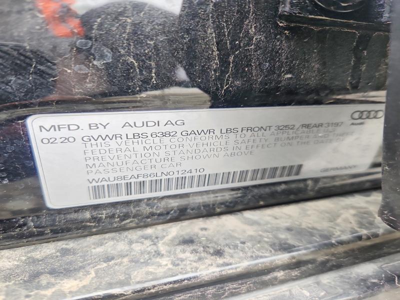 Продаж на аукціоні авто 2020 Audi A8, vin: WAU8EAF86LN012410, номер лоту: 56567156