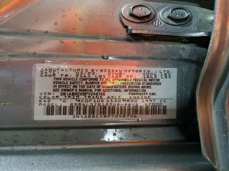 Aukcja sprzedaży 2023 Nissan Sentra, vin: 3N1AB8CV8PY248746, numer aukcji: 57396876