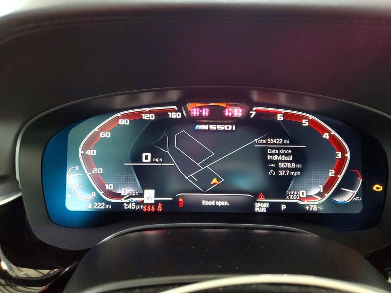 58273166 :رقم المزاد ، WBA13BK0XNCH90191 vin ، 2022 Bmw M550xi مزاد بيع