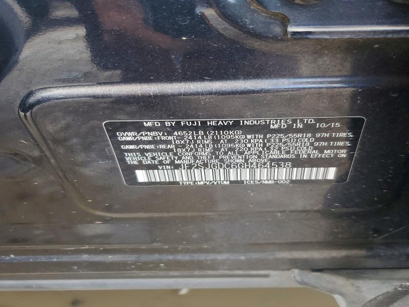 Aukcja sprzedaży 2016 Subaru Forester, vin: JF2SJGDC6GH464538, numer aukcji: 55757706