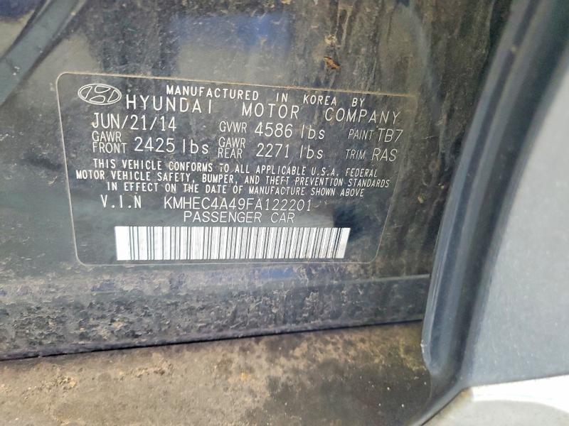 2015 Hyundai Sonata Hybrid მანქანა იყიდება აუქციონზე, vin: KMHEC4A49FA122201, აუქციონის ნომერი: 58829436